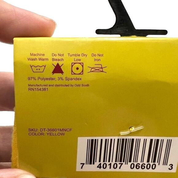 Odd Sox Unisex Swedish Fish Candy Novelty Crew Socks Retro Funny Classic Yellow - Picture 5 of 9